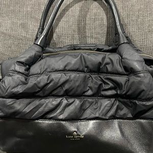 Kate Spade Black Puffer Satchel bag